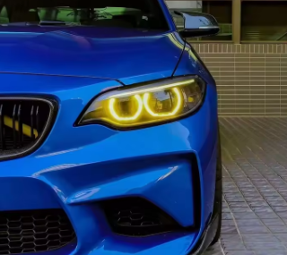 Yellow DRL Angel Eyes 2014-2017 BMW 2 Series