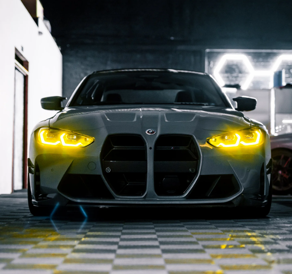 Yellow Angel Eyes DRL LED FOR 2022 2023 BMW M3 G80 M4 G82 G83 G22 G23 G26