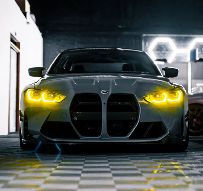 Yellow Angel Eyes DRL LED FOR 2022 2023 BMW M3 G80 M4 G82 G83 G22 G23 G26