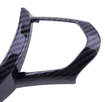 BMW F Chassis F06 F10 F11 F12 F15 F16 F20 F21 F22 F23 F30 F32 F34 ABS Carbon Texture Car Interior Steering Wheel Cover Trim