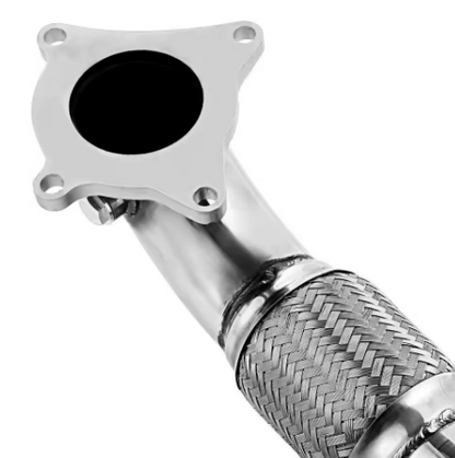 STAINLESS EXHAUST 3" DE CAT DECAT DOWNPIPE FOR VW GOLF MK5 MK6 SCIROCCO 2.0 GTI