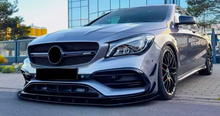 Mercedes CLA Class W117 CLA45 AMG Line Gloss Black Front Splitter Spoiler Lip