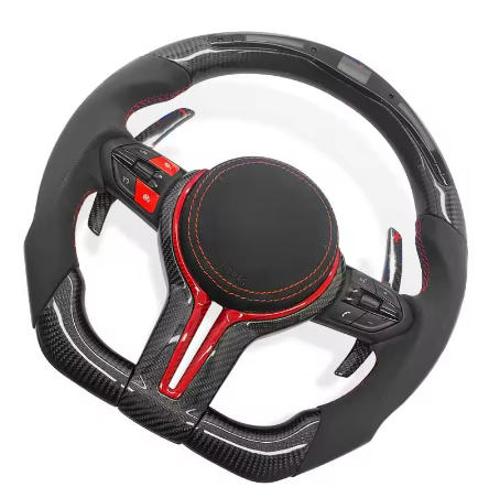 LED Carbon Fiber Alcantara Steering Wheel 1 2 3 4 5 6 7 SERIES