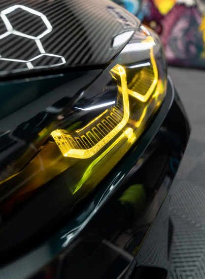 Yellow Angel Eyes DRL LED FOR 2022 2023 BMW M3 G80 M4 G82 G83 G22 G23 G26