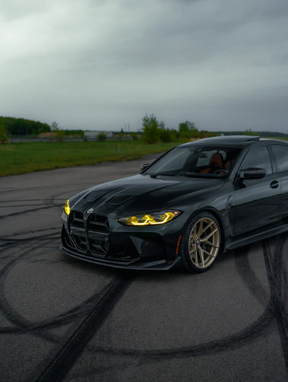 Yellow Angel Eyes DRL LED FOR 2022 2023 BMW M3 G80 M4 G82 G83 G22 G23 G26