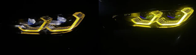 Yellow Angel Eyes DRL LED FOR 2022 2023 BMW M3 G80 M4 G82 G83 G22 G23 G26