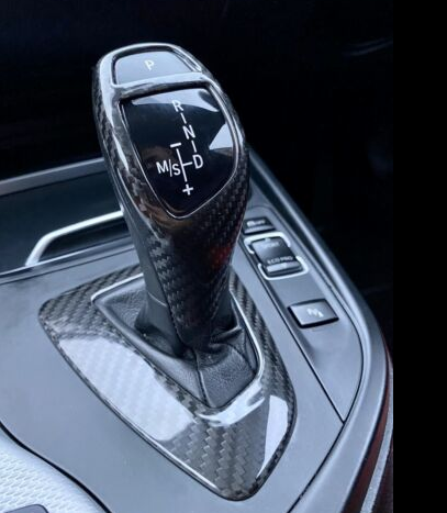 Uk carbon gear stick trim For BMW