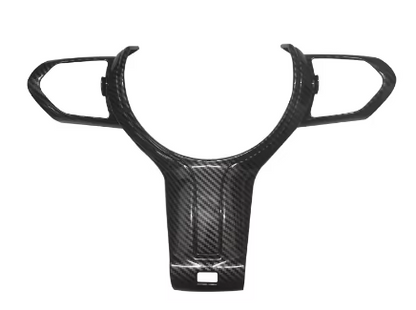 BMW F Chassis F06 F10 F11 F12 F15 F16 F20 F21 F22 F23 F30 F32 F34 ABS Carbon Texture Car Interior Steering Wheel Cover Trim