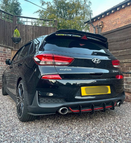 Hyundai i30 Hatch Rear Boot Lip Spoiler Extension